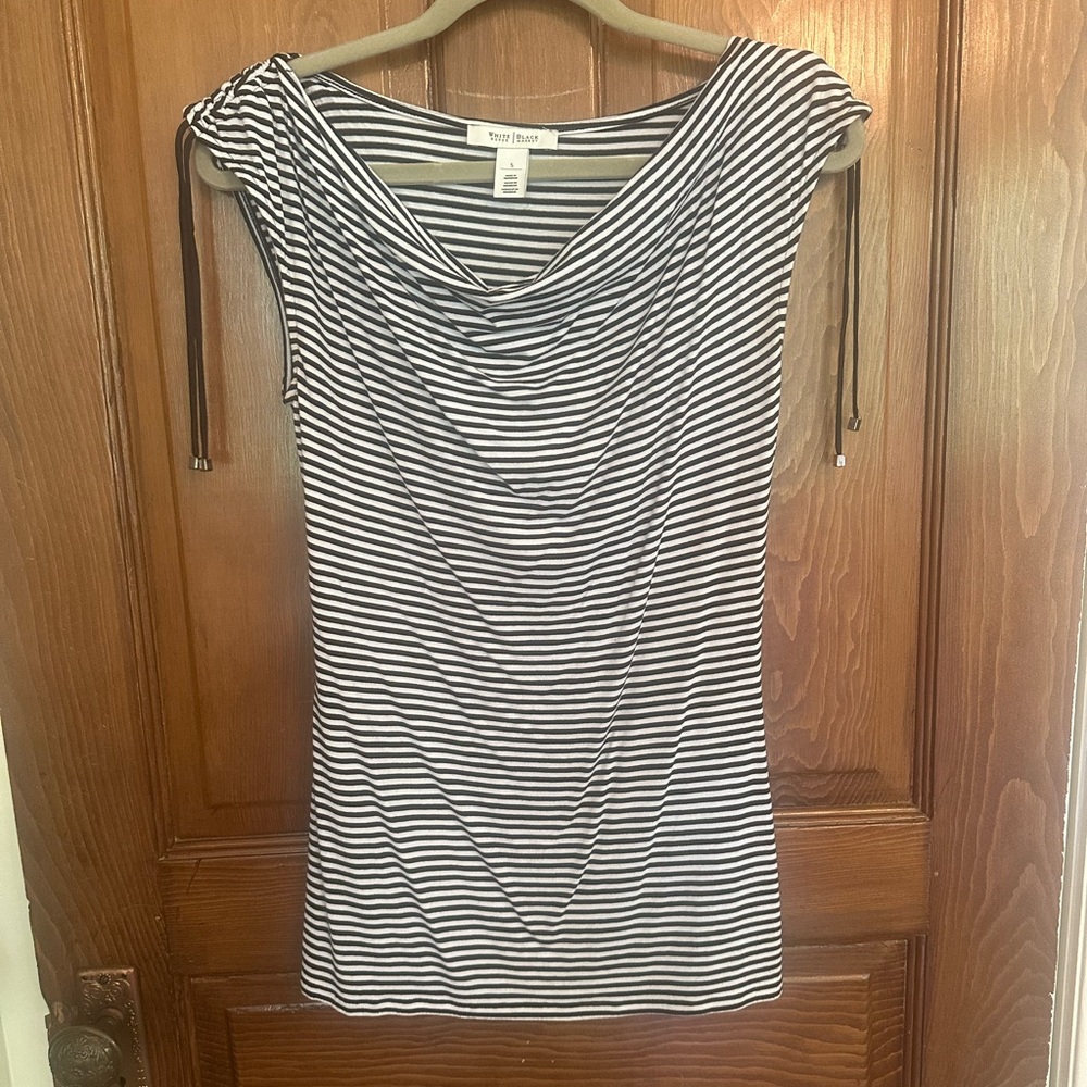 White House Black Market Striped Blouse - Picture 1 of 8